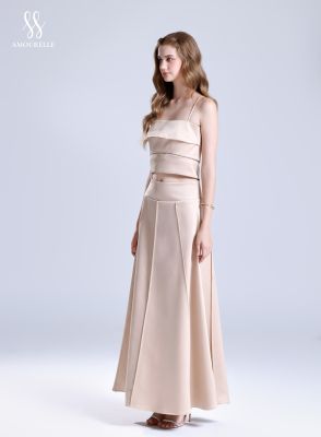 ALEXANDRA SET – Crop Top & Flared Silk Skirt