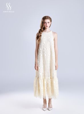 ARIANNE – Halter Lace Maxi Dress
